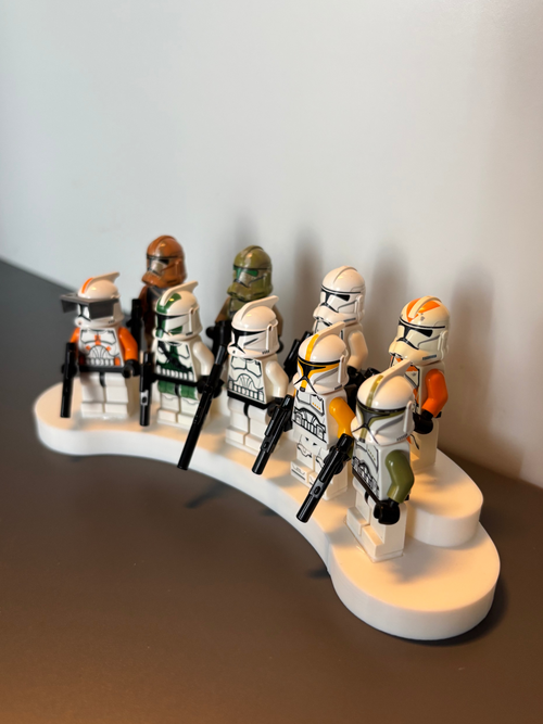 Nine Figure Minifigure Stand
